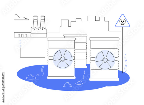 Technological disasters abstract concept vector illustration.