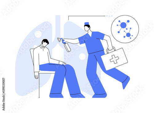 Anaphylaxis abstract concept vector illustration.