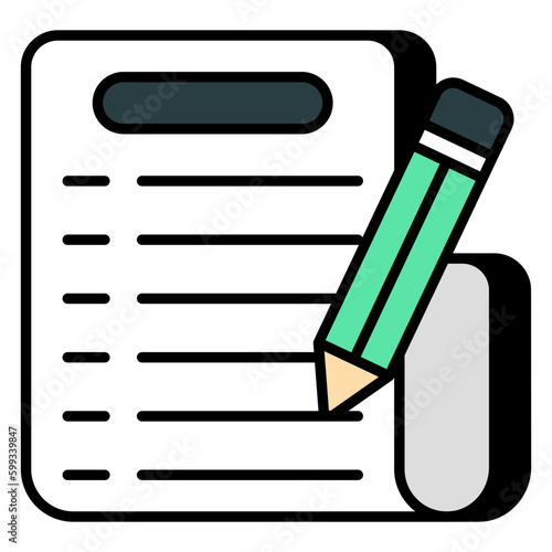 Perfect design icon of writing list