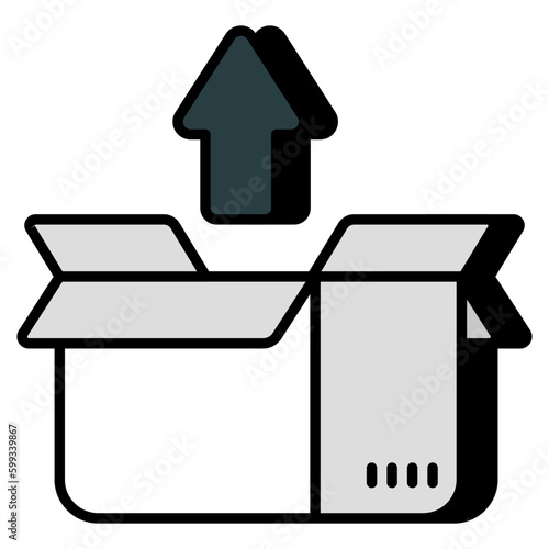 An icon design of unpacking 