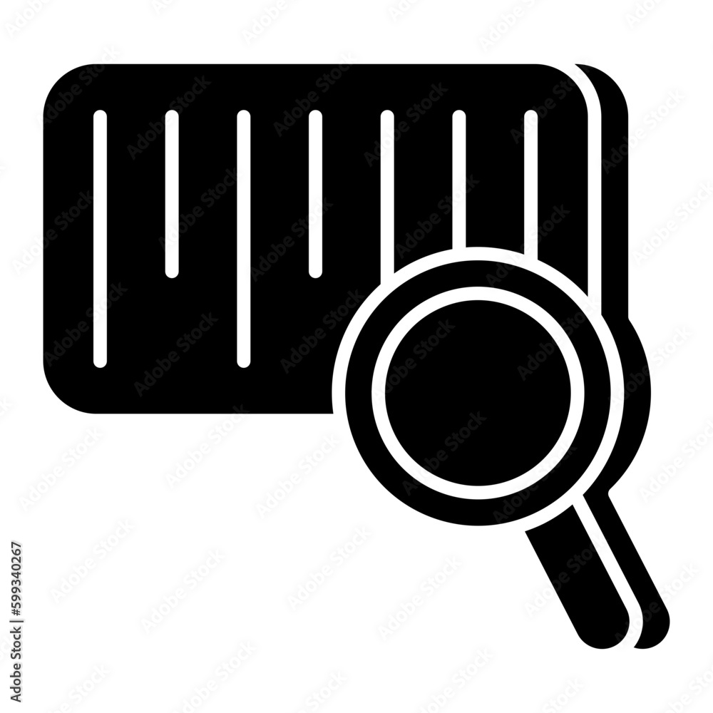 An icon design of barcode tracking An icon design of barcode tracking