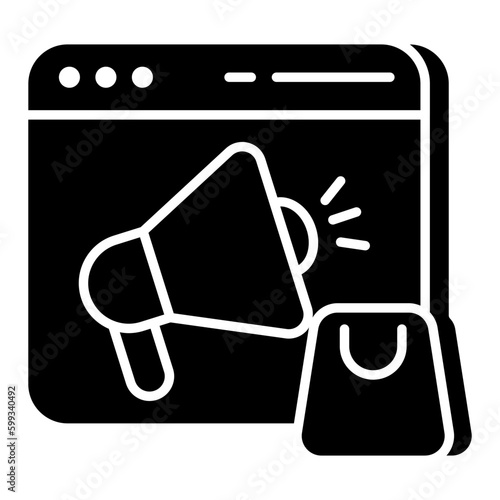 Modern design icon of mobile shopping