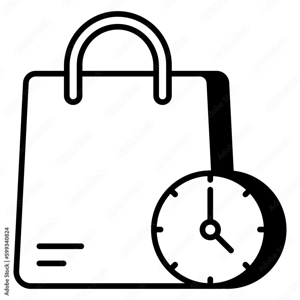 Perfect design icon of delivery time Perfect design icon of delivery time