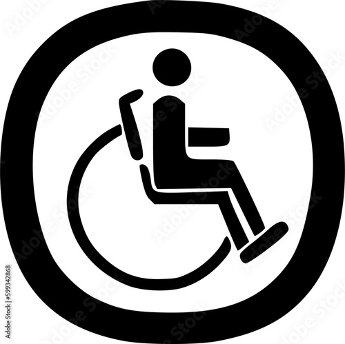 disability icon vector symbol design illustration