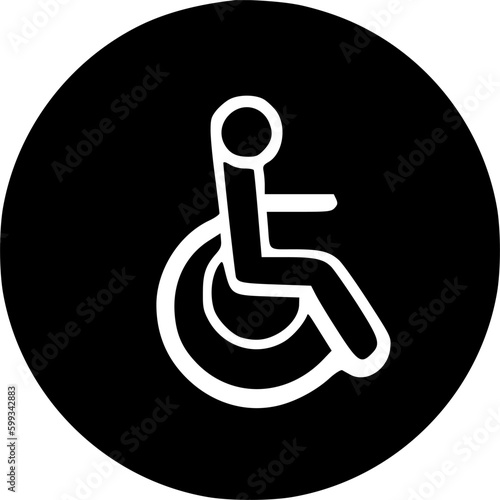 disability icon vector symbol design illustration