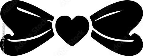 love bow icon vector symbol design illustration