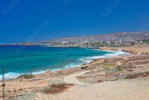 Fototapeta Naklejka Na Ścianę i Meble -  Beautiful Beach near Paphos, Cyprus