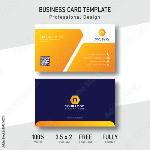 clean style modern business card template