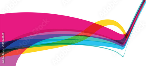 sfondo, linee colorate, forma astratta, onda di colori su sfondo bianco