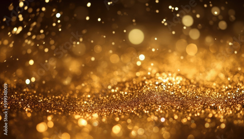 Close-up macro shot of a Golden Spreading Glitter