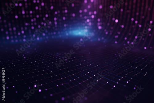 Abstract background with illuminated dots. Shining light. Corporate wallpaper glowing high tech internet technology background.