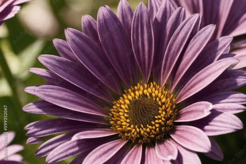 Pattern of pink, violet gerbera, bright flowers, colorful daisy-like flowers from early spring garden. Generative AI
