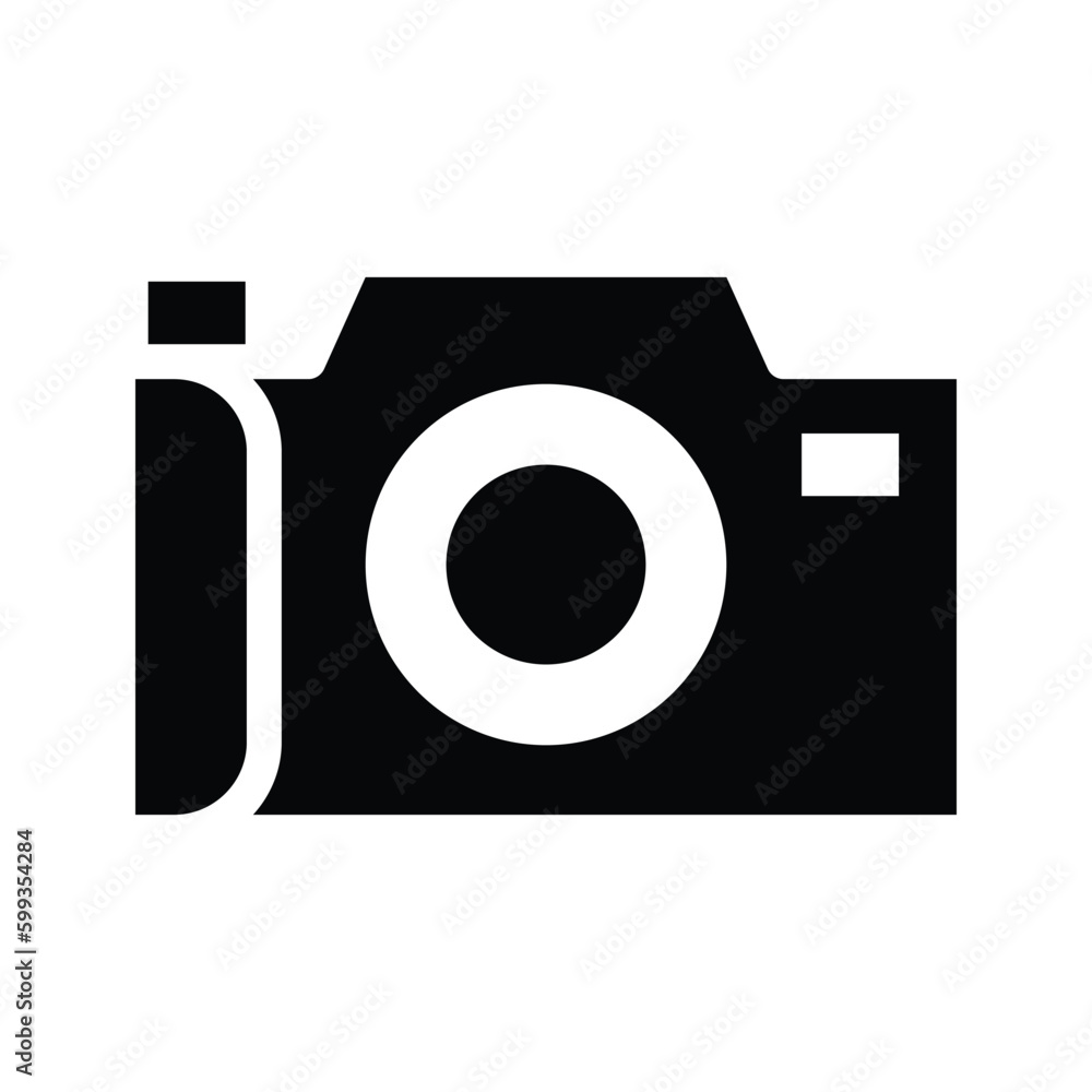 camera glyph icon illustration vector graphic camera glyph icon illustration vector graphic