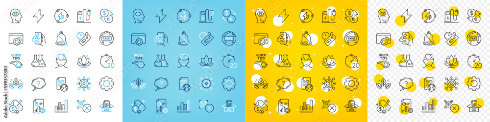 Vector icons set of Tutorials, Chemistry lab and Question mark line icons pack for web with Fake news, Mental health, Documents box outline icon. Report, Fitness, Medicine price pictogram. Vector Vector icons set of Tutorials, Chemistry lab and Question mark line icons pack for web with Fake news, Mental health, Documents box outline icon. Report, Fitness, Medicine price pictogram. Vector