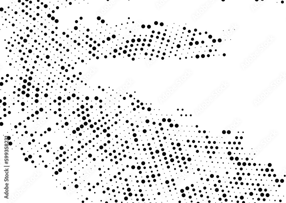 Halftone monochrome dot pattern. Minimalism, vector. Black dots on white background. Background for posters, websites, business cards, postcards. Halftone monochrome dot pattern. Minimalism, vector. Black dots on white background. Background for posters, websites, business cards, postcards.