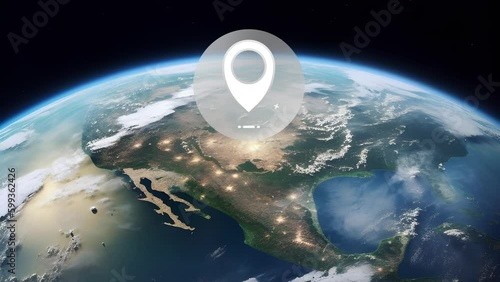 Earth with Maps Icon Overlay