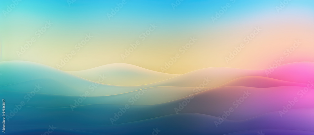 Gradient backgrounds with wavy lines. Generative AI