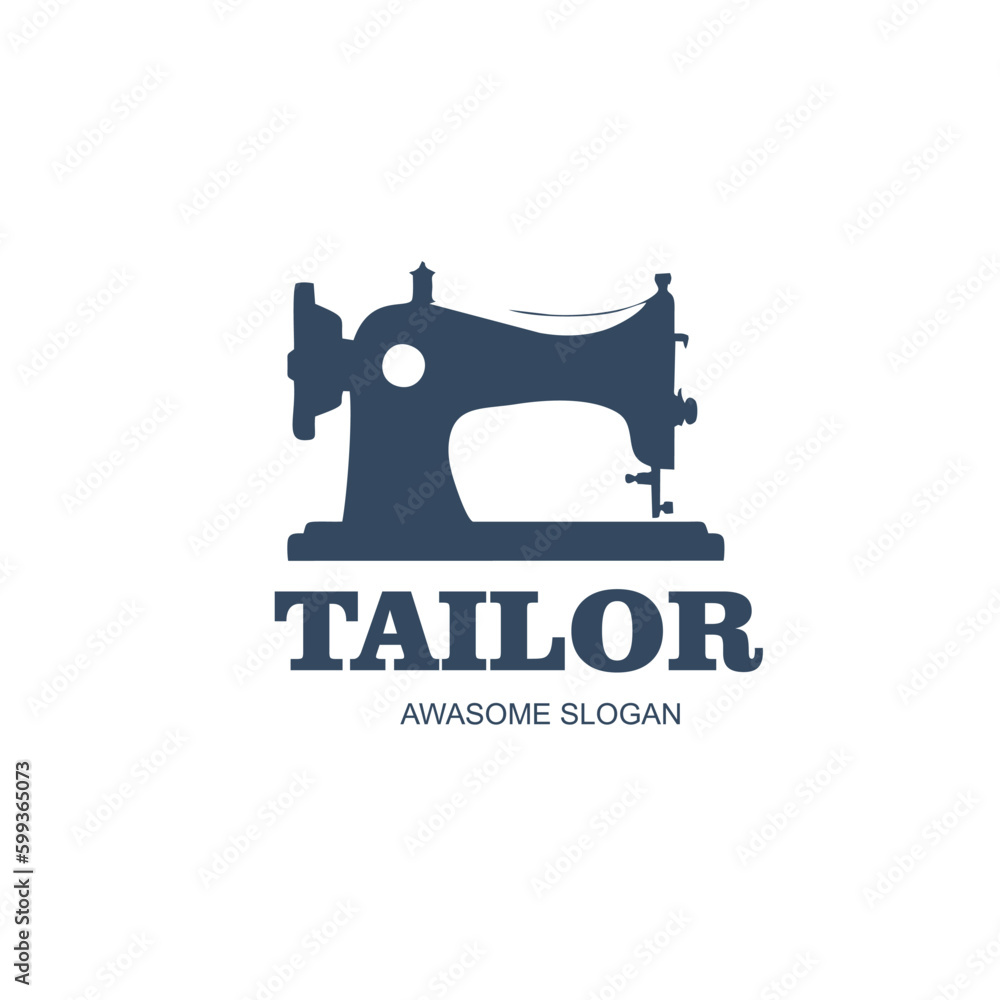 Free vector design illustration logo icon tailor