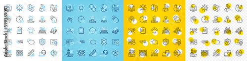 Vector icons set of Ethics, Timer and Green energy line icons pack for web with Artificial intelligence, Currency exchange, Confirmed outline icon. Flash memory, Consult, Education pictogram. Vector