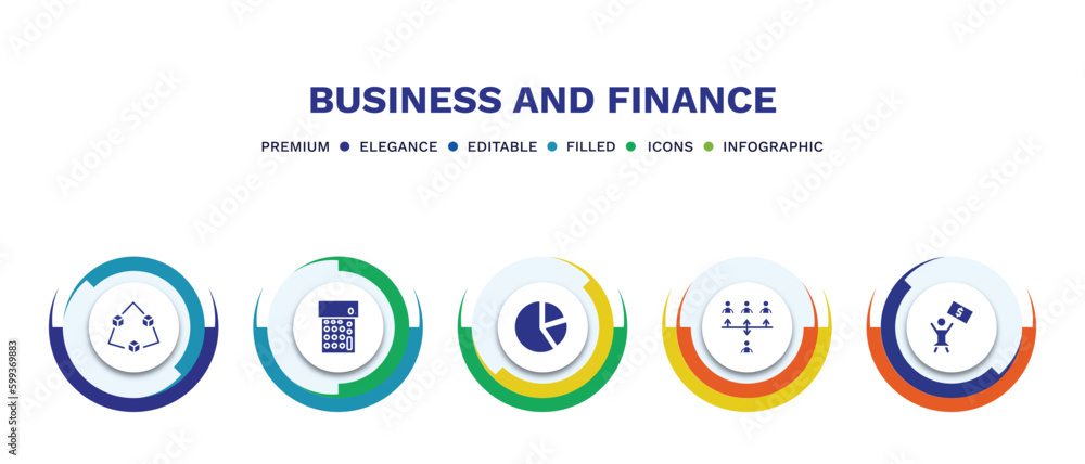 set of business and finance filled icons. business and finance filled icons with infographic template. flat icons such as connection box chart, calculator maths tool, pie chart file, increase team set of business and finance filled icons. business and finance filled icons with infographic template. flat icons such as connection box chart, calculator maths tool, pie chart file, increase team