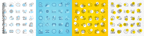Vector icons set of Intersection arrows, Present and Builders union line icons pack for web with Food donation, Dog leash, Night weather outline icon. Loan percent, Charging station. Vector
