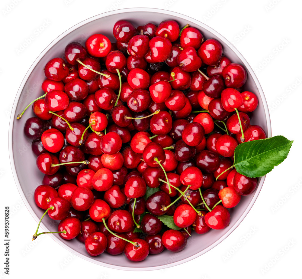 Cherry harvest. Red fresh juicy raw berries. Cherry harvest. Red fresh juicy raw berries.