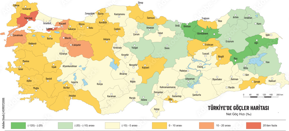 Türkiye Migration Map Geography Coğrafya Dersi