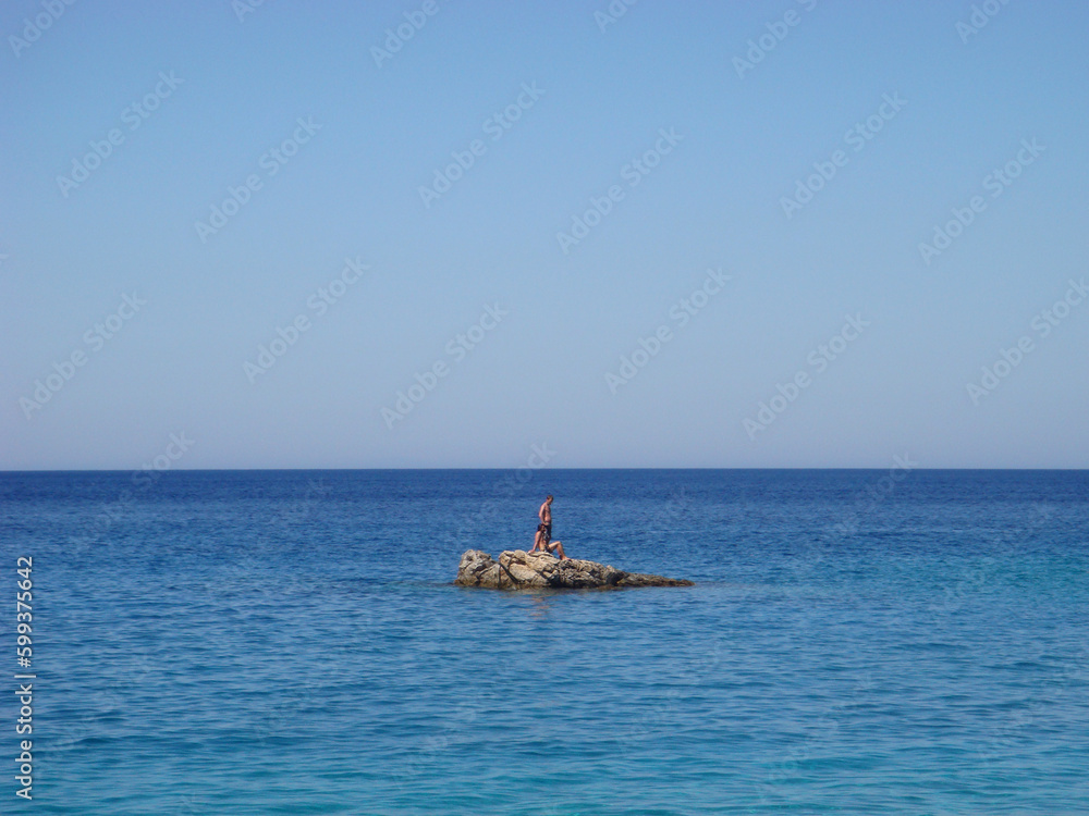 Karpathos, Greece, Monday 2 July 2019 Exploring amazing Greek island summer holidays trip background wallpaper fine prints products