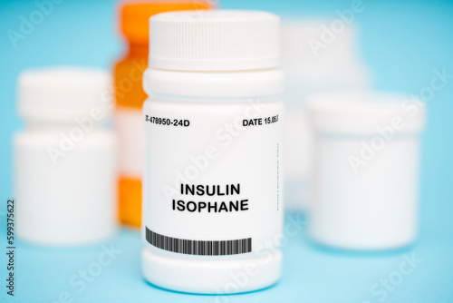 Insulin Isophane medication In plastic vial