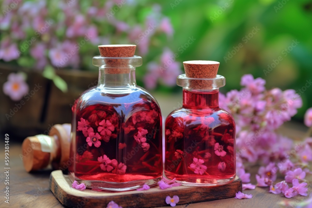 Floral Aromatherapy Spa Still Life. Generative AI. Floral Aromatherapy Spa Still Life. Generative AI.