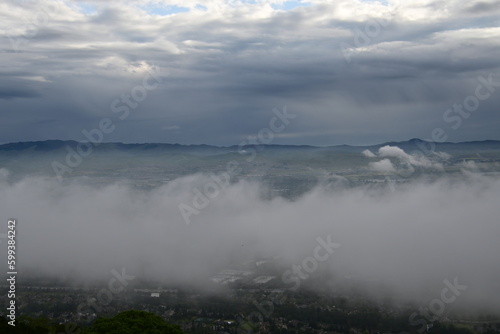 fog over the valley
