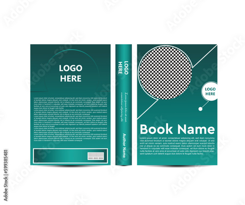 Standard book cover and spine design. Old retro ornament frames. Vintage Border to be printed on the covers of books.