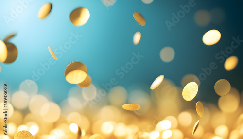 golden christmas tree lights