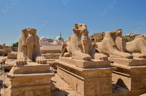 Temple complex in Luxor, Egypt.