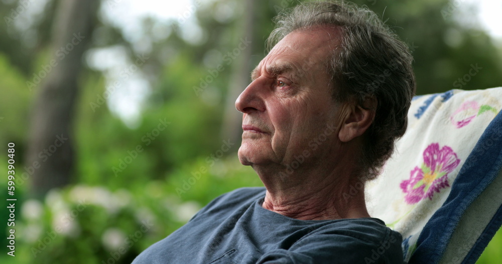 Contemplative older man outside, pensive thoughtful pensive senior man Contemplative older man outside, pensive thoughtful pensive senior man