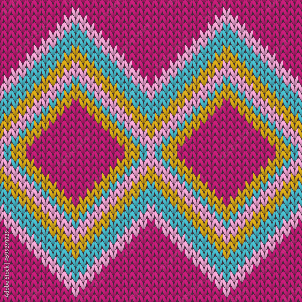 Macro rhombus argyle knit texture geometric