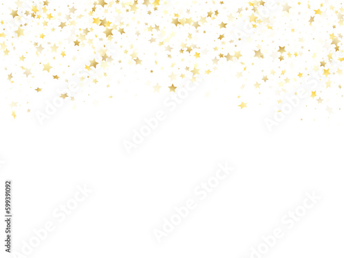 Magic gold sparkle texture vector star background.