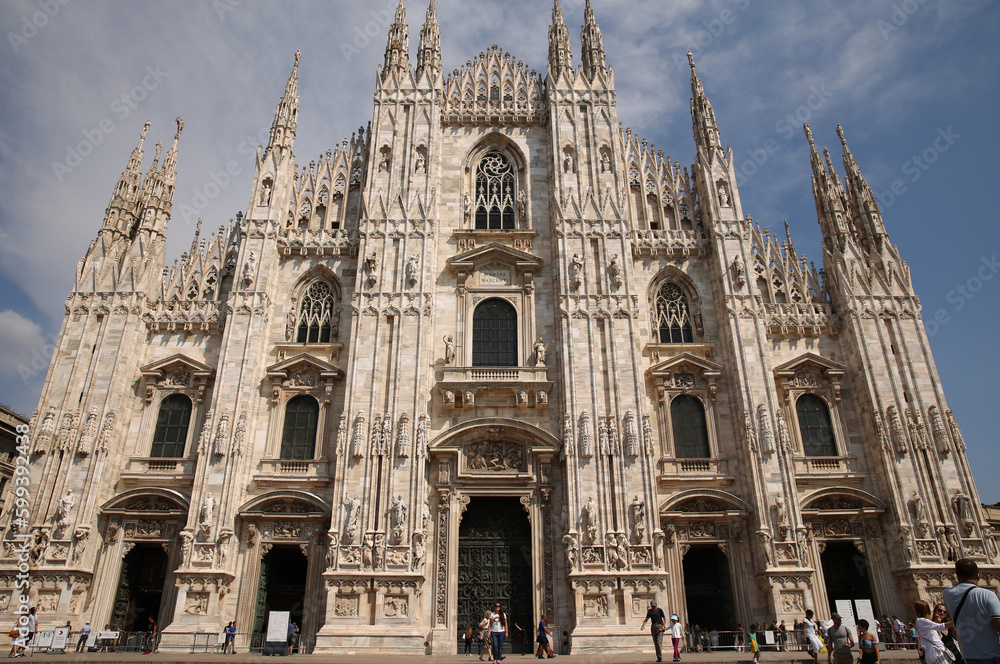 Milan Cathedral Duomo di Milano piazza del Duomo and Vittorio Emanuele II Gallery in Milan Italy Architecture and landmarks of Milan