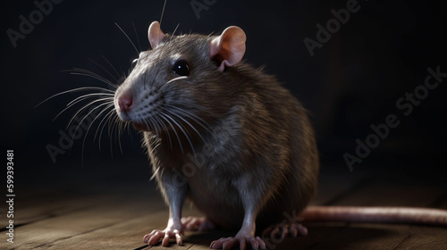 Pet rat Generative AI © Jawed Gfx