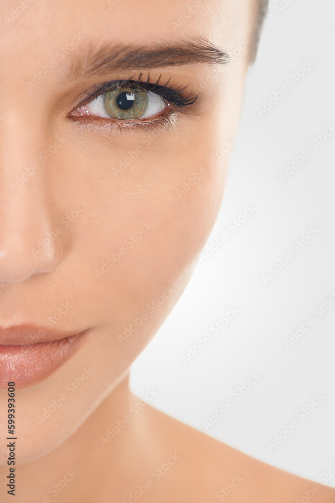 Effortlessly alluring. Cropped closeup shot of a beautiful young model. Effortlessly alluring. Cropped closeup shot of a beautiful young model.