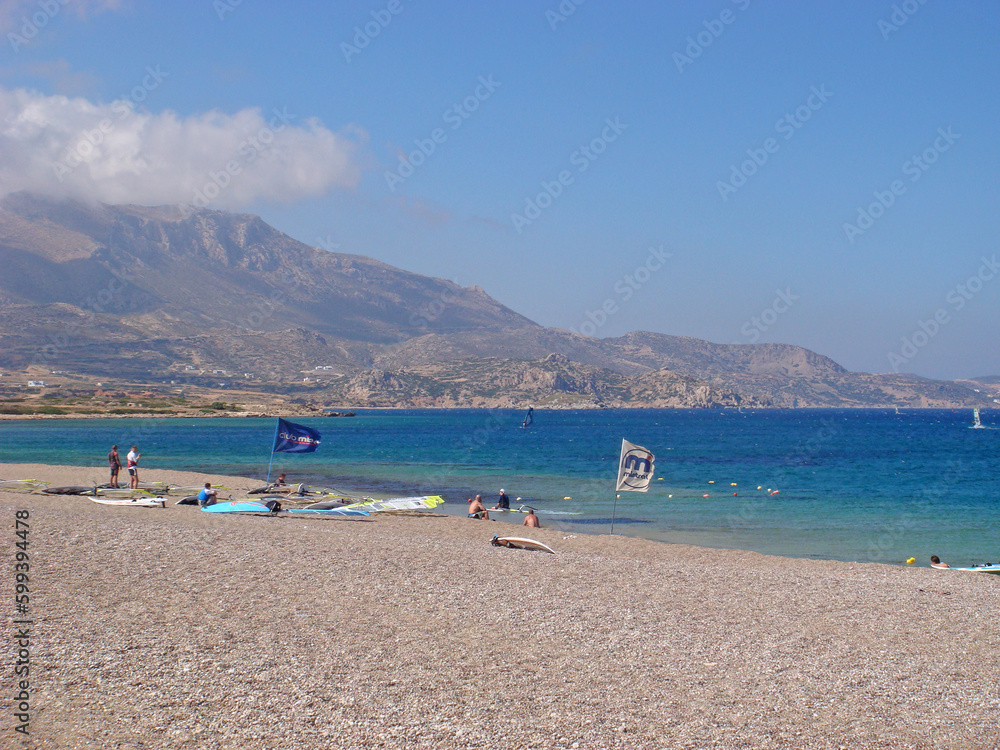 Karpathos, Greece, Monday 2 July 2019 Exploring amazing Greek island summer holidays trip background wallpaper fine prints products