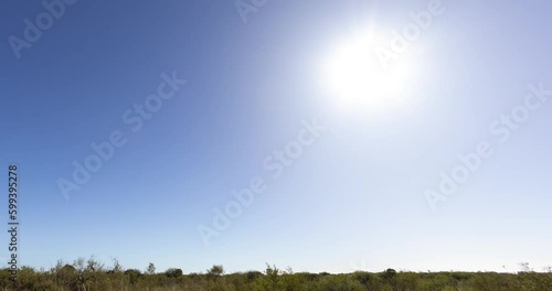 nightscape, night full of stars, complete true colors timelapse of the hybrid solar eclipse, Exmouth, Australia, 20.04.2023