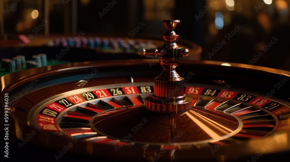 casino roulette close-up, generative ai casino roulette close-up, generative ai