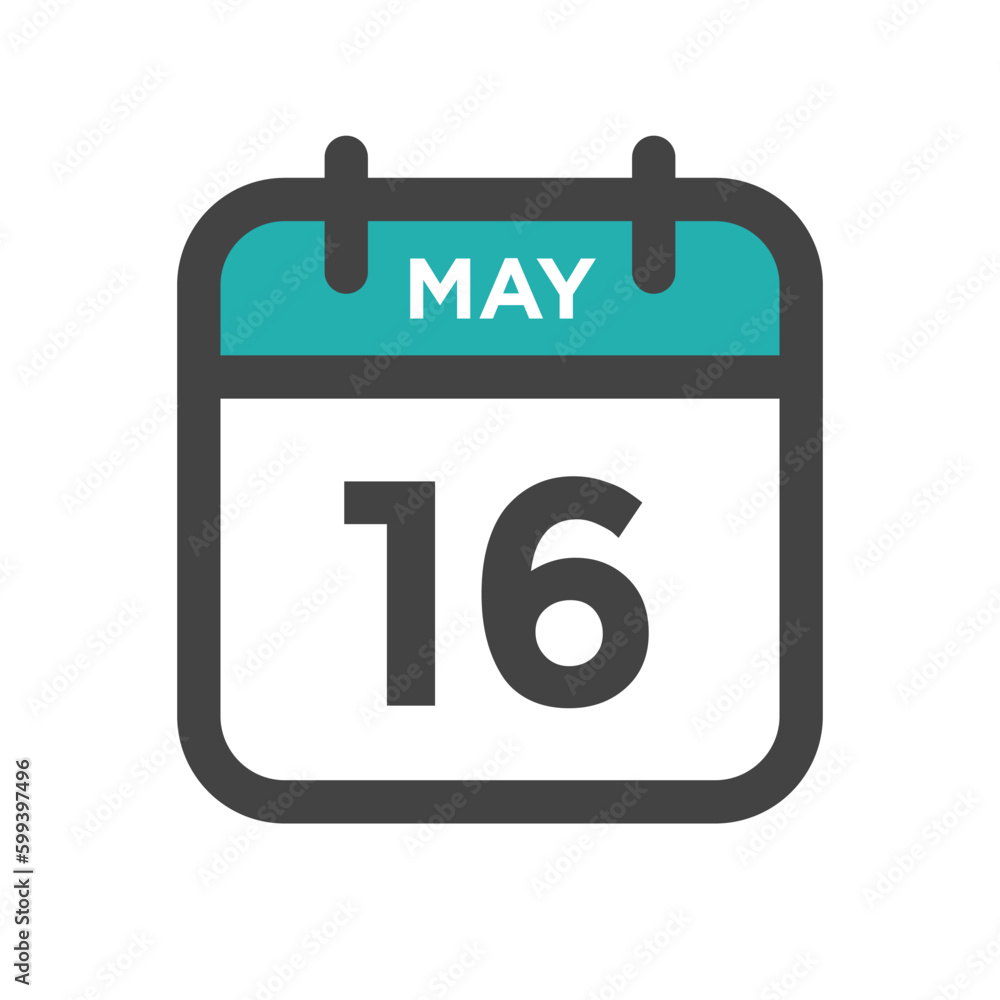May 16 Calendar Day or Calender Date for Deadlines or Appointment May 16 Calendar Day or Calender Date for Deadlines or Appointment