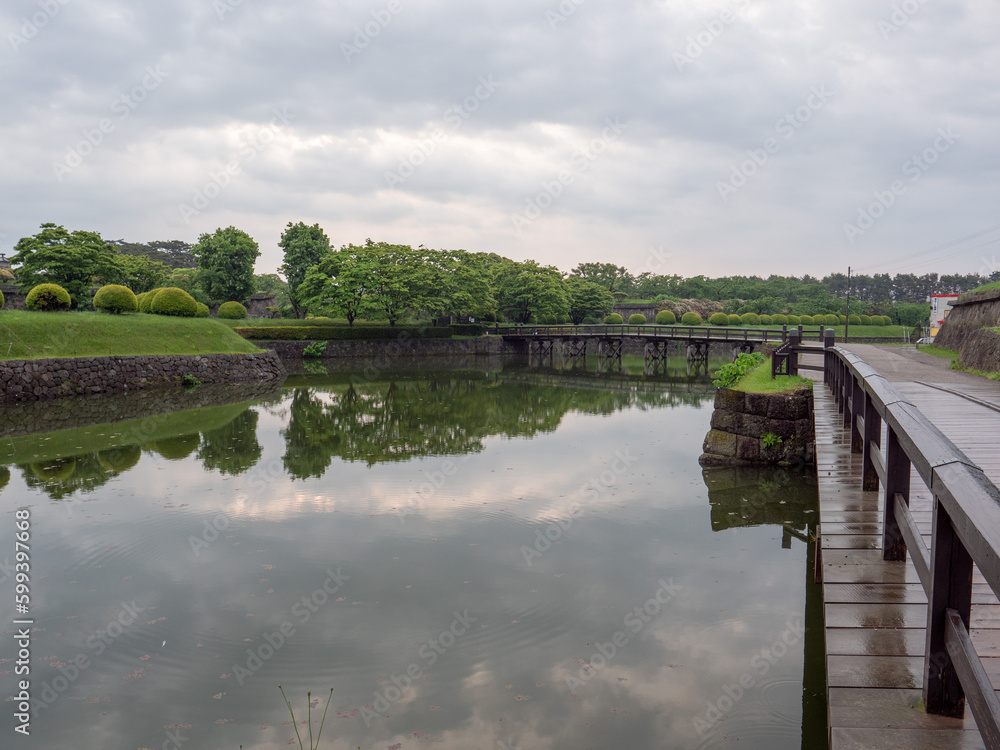 Obraz premium 五稜郭公園（北海道函館市五稜郭町）