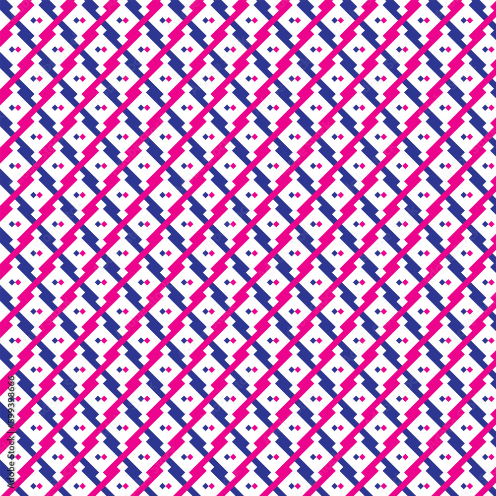 abstract repeatable blue and pink geometric pattern art. abstract repeatable blue and pink geometric pattern art.