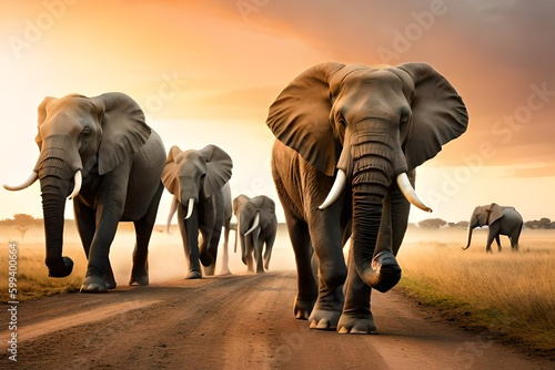 elephants in the wild © carl