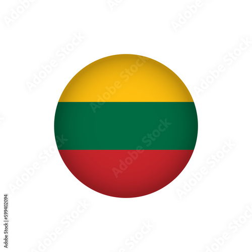 Free Download Lithuania Europe Flag Icon. European Country Circled Flag. Stock Graphics Element - GFXLoad