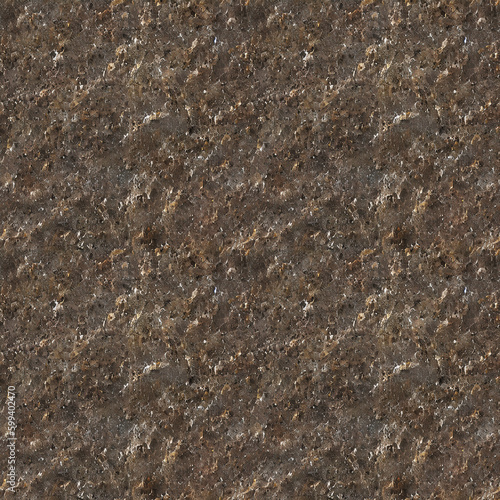 AI-Generated. Surface of a brown granite. Seamless texture