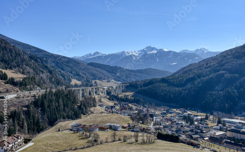 Gossensass, Brenner, Südtirol, Italien, Dorf, Gemeinde, Kirche, Siedlung, Haus, Gossensass-Viadukt, Häuser, Straße, Tourismus, Fremdenverkehr, Zentralalpen, Brennerpass, Wipptal, Südtiroler Wipptal, l photo